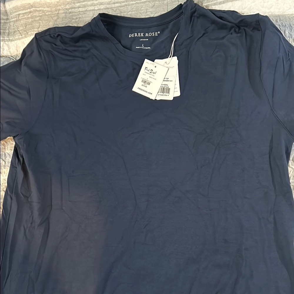 Derek Rose Blue Short Sleeve Tee